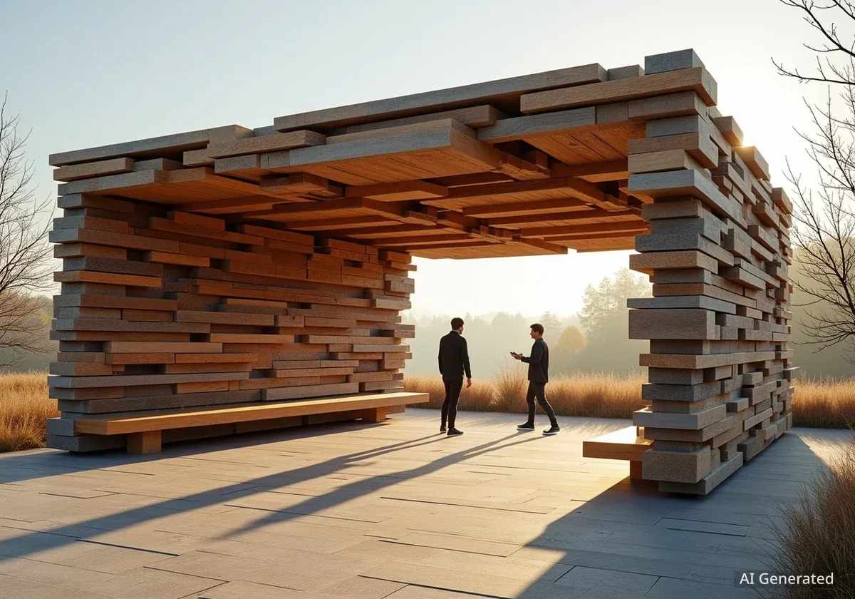 Reclaimed Barn Wood Pavilion Opens in Copenhagen