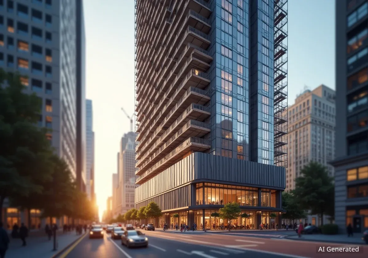 New Midtown Residential Tower Nears Completion