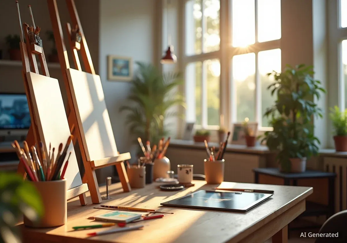 Artist Geizi Guevara Designs Inspiring Studio Space
