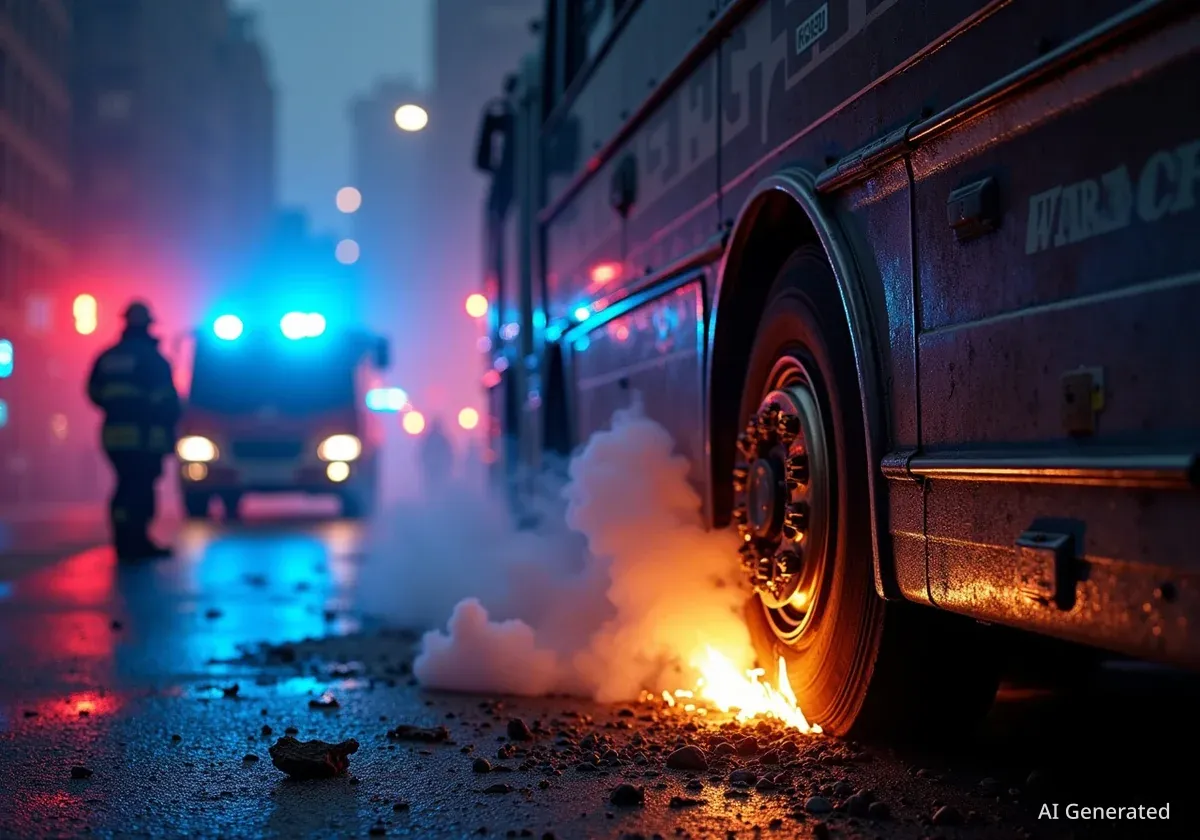 Ice Cube Tour Bus Catches Fire in Portland
