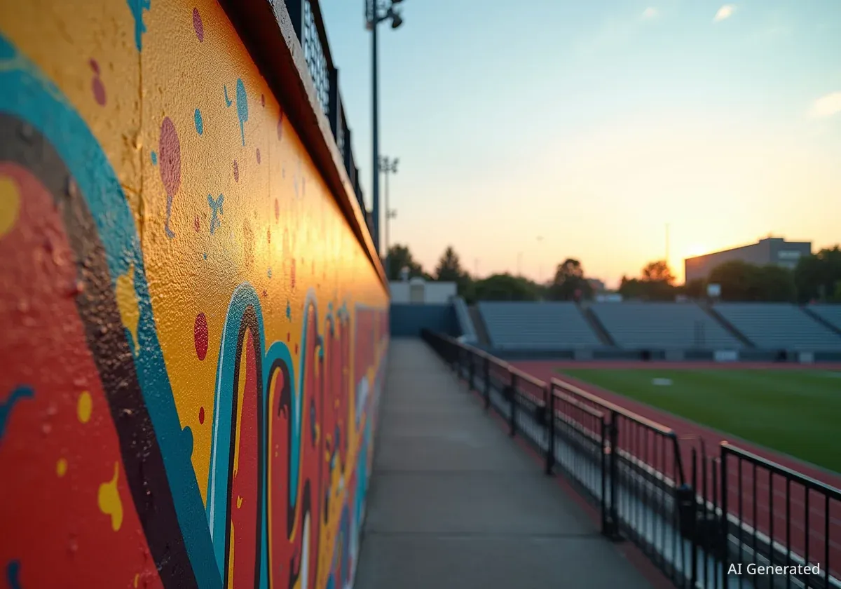 Graffiti Artist 'Slick' Creates Legacy Mural at Aiea High
