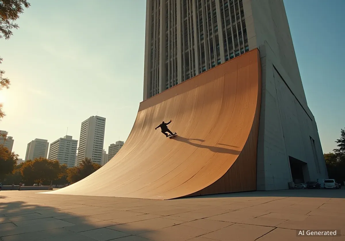 Red Bull, Prada Transform Brazil Building Into Skate Ramp