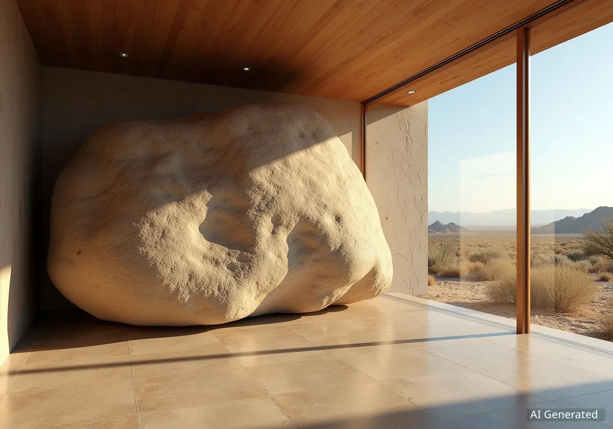 California Desert Home Built Around 14-Foot Boulder