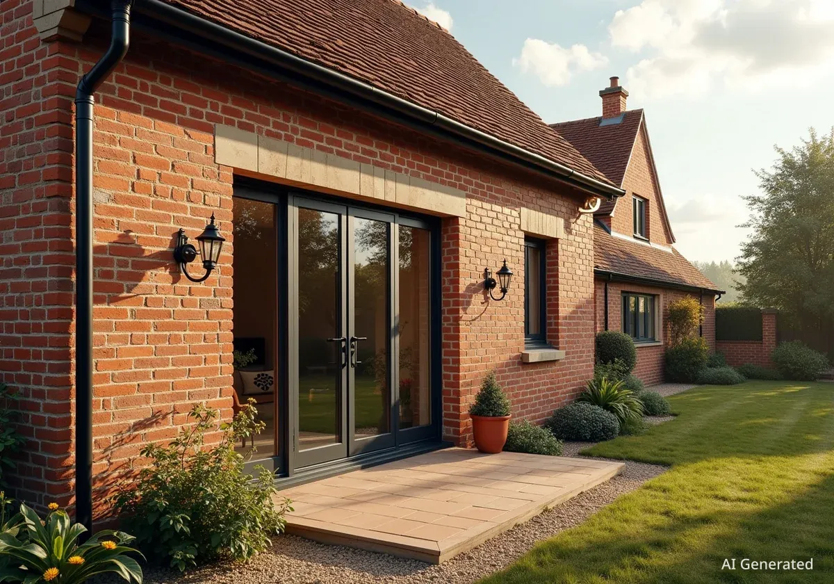 Suffolk Cottage Extension Features Rustic Materials