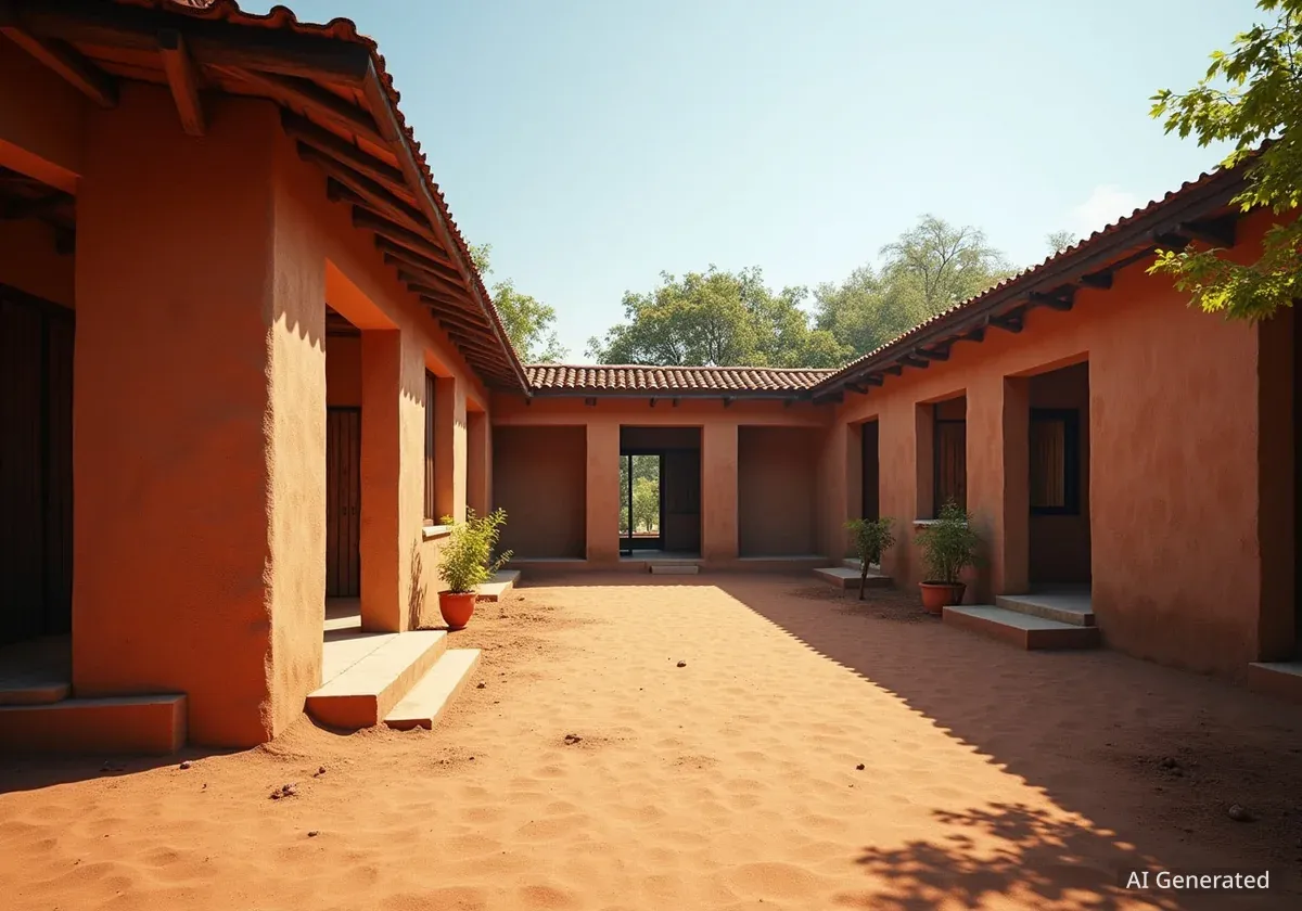 African Flow School Uses Local Materials in Cameroon