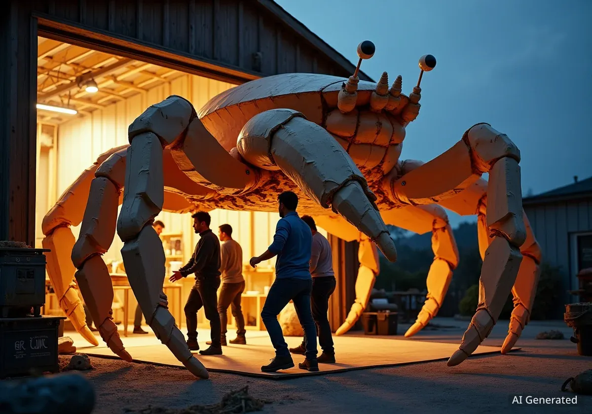 Marblehead Architect Builds Giant Moving Hermit Crab