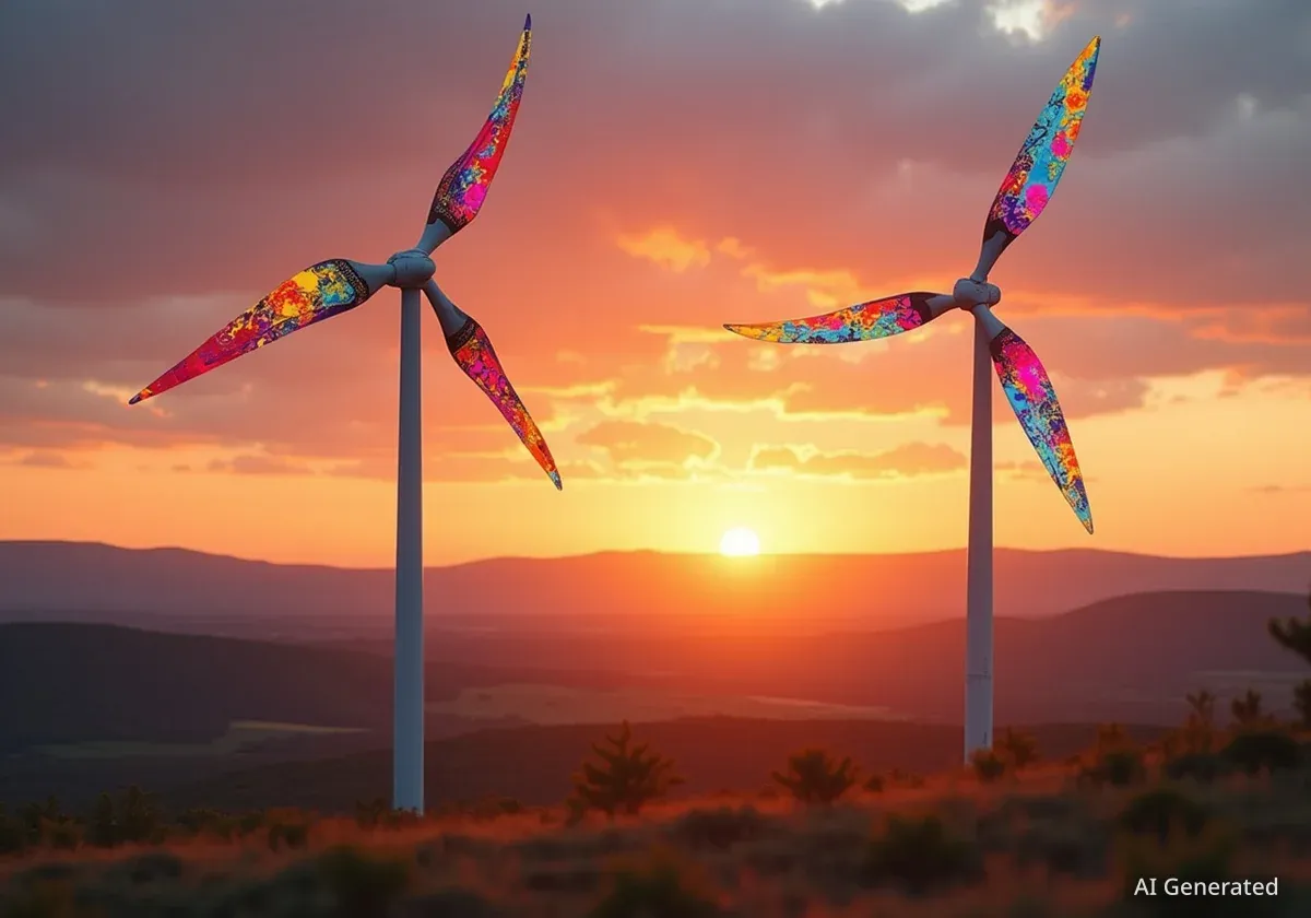Artists Transform Wind Turbines into Public Art in Portugal