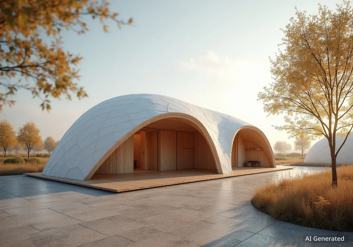 Modern Mongolian Ger Installation in Chifeng