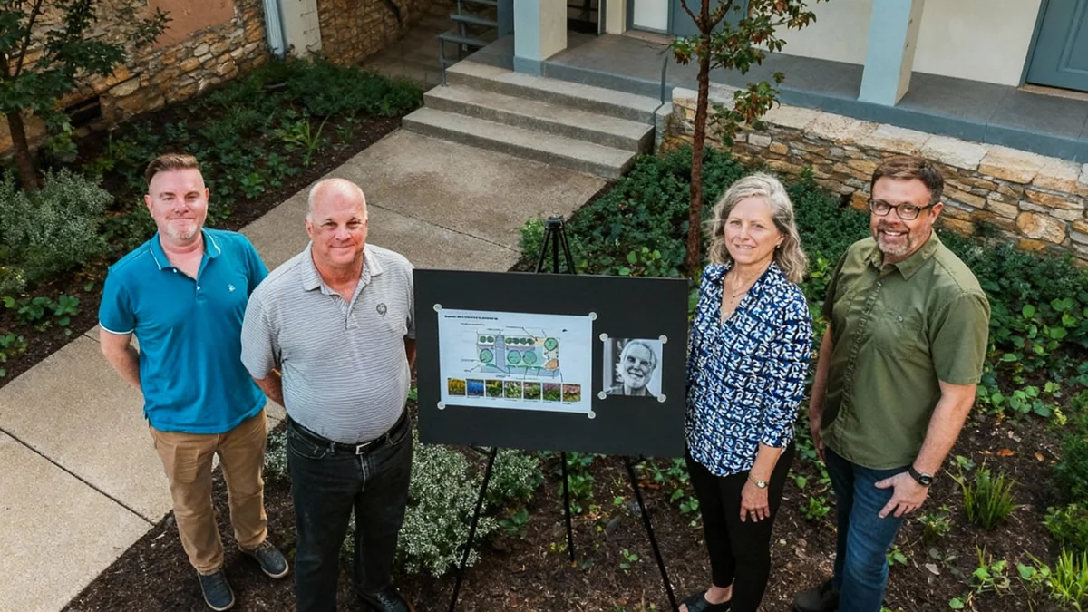 Lawrence Firm Dedicates Garden to Architect