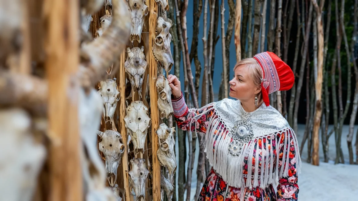 Máret Ánne Sara's Reindeer Installation at Tate Modern