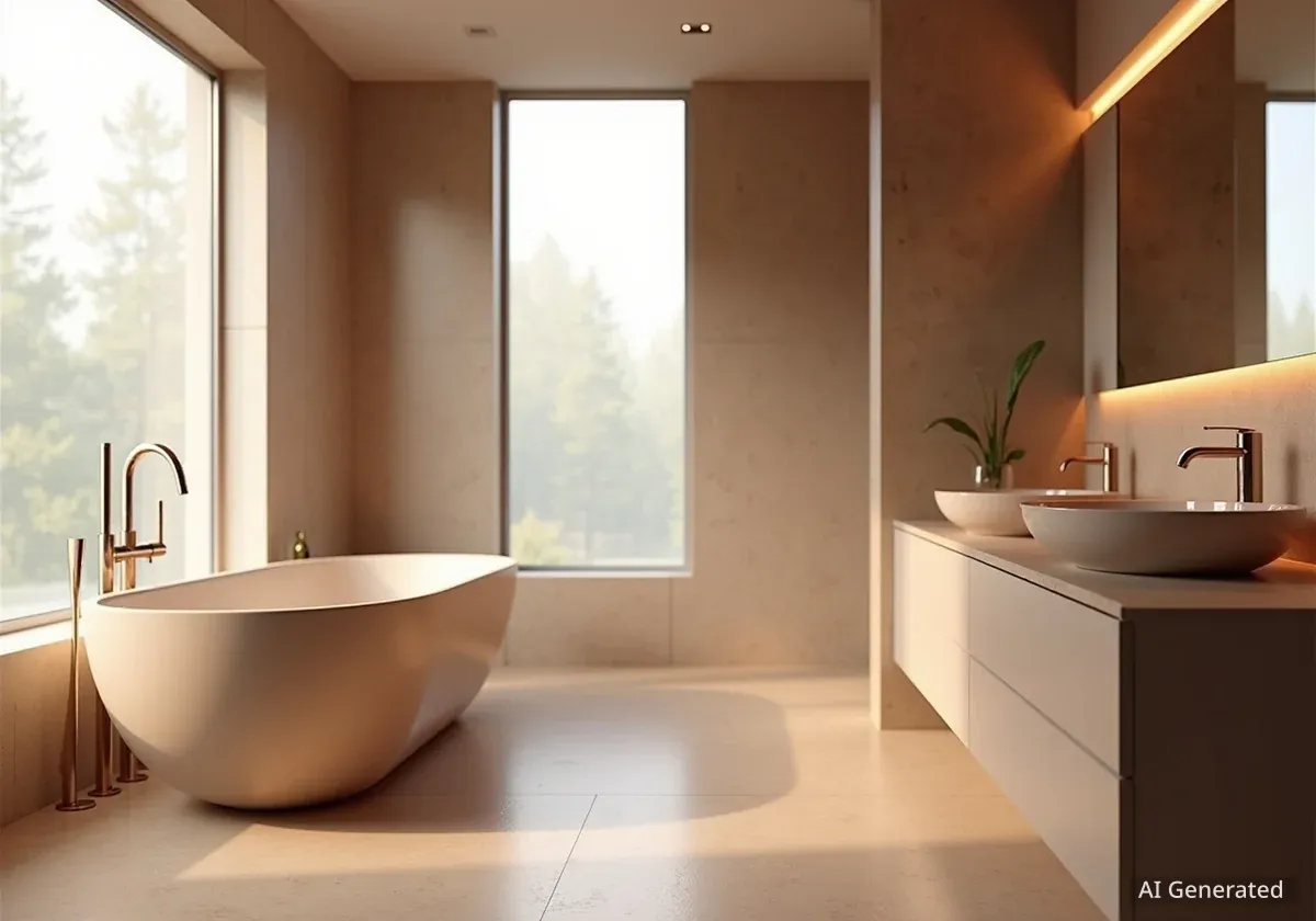 Pantone Mocha Mousse Influences Laufen Bathroom Design