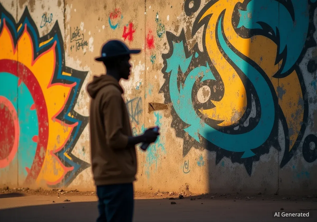 Conakry Walls Blossom with Art as Graffiti Gains Ground