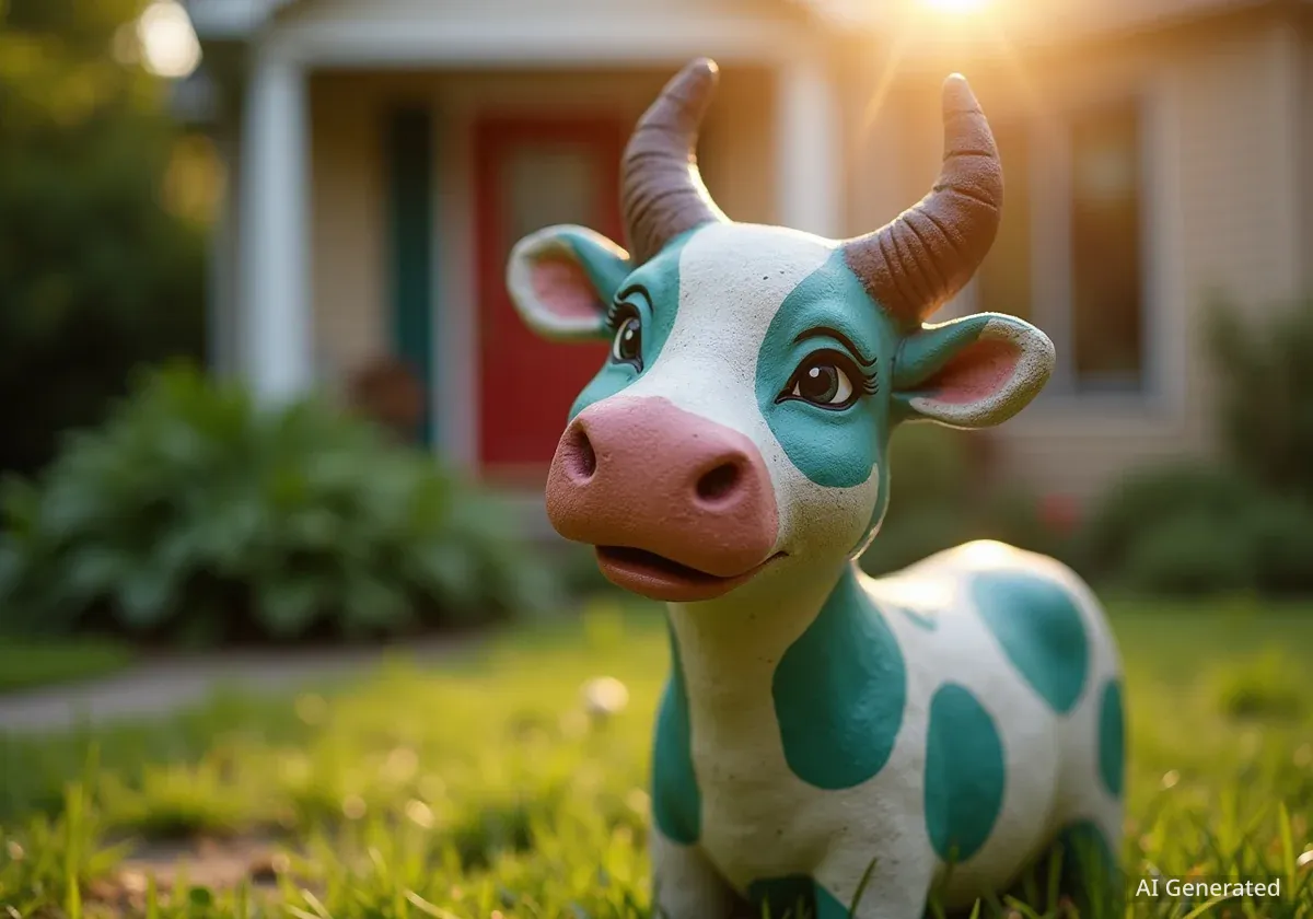 Sheboygan Artist Creates Unique Cow Statues for Home