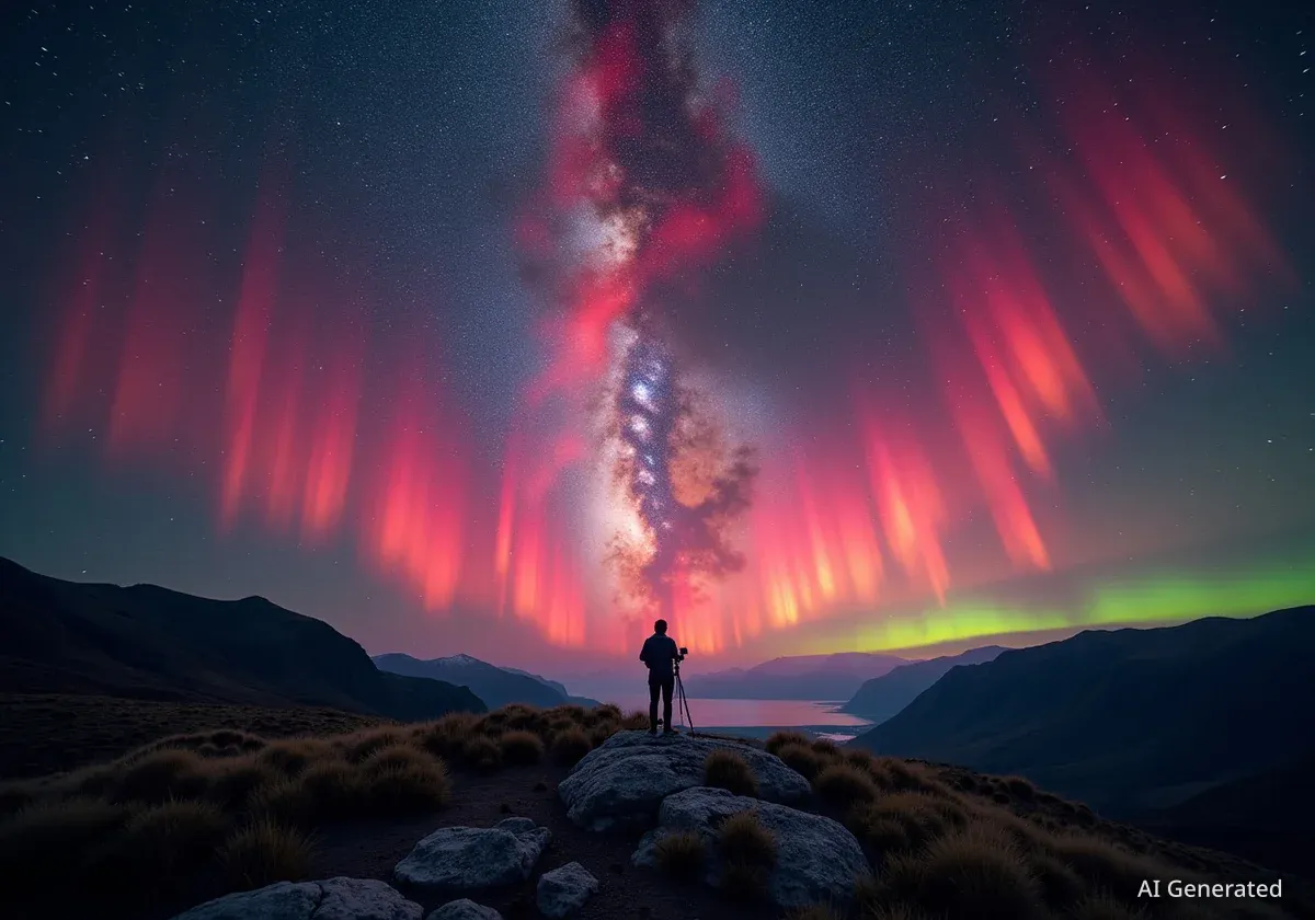 Photographer Captures Rare Red Sprites Over New Zealand