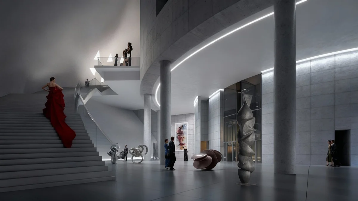 Tadao Ando Unveils Twisting Art Museum for Dubai Creek
