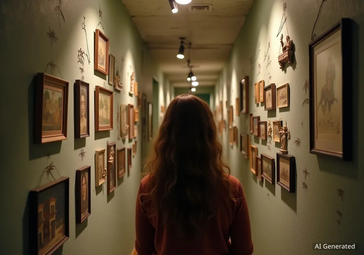 Utah Artist Transforms Stairwell Into Miniature Art Gallery