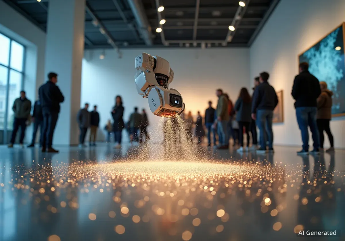 Asian Art Museum Exhibit Features Glitter-Spreading Robots
