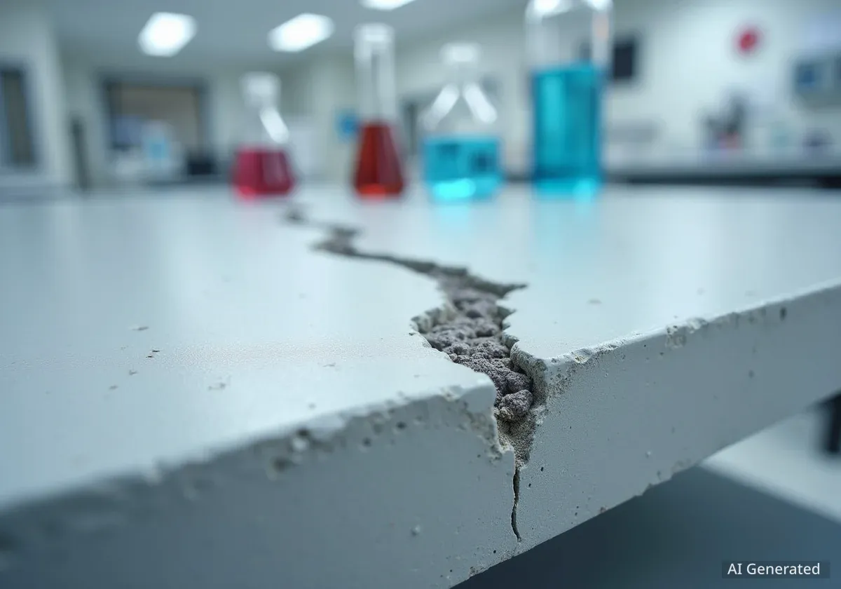 New Bio-Concrete Heals Its Own Cracks Using Bacteria