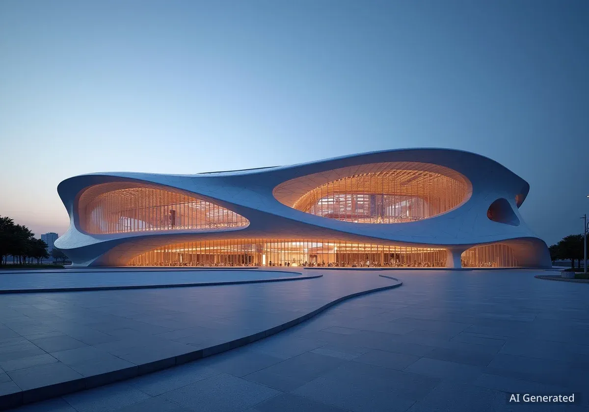 Zaha Hadid Architects Completes Xi'an Football Stadium