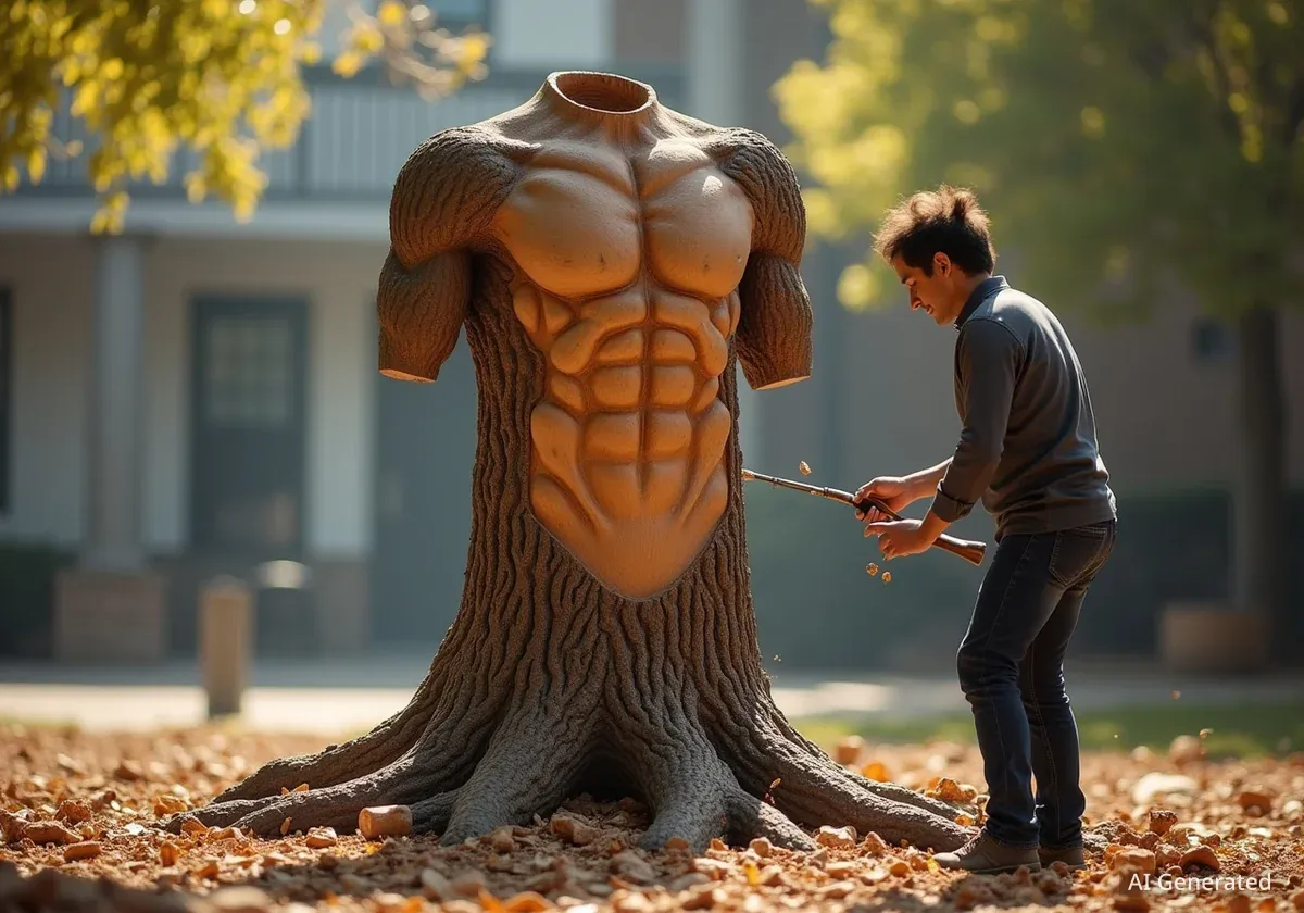 Red Bud High School Transforms Fallen Tree into Musketeer Sculpture