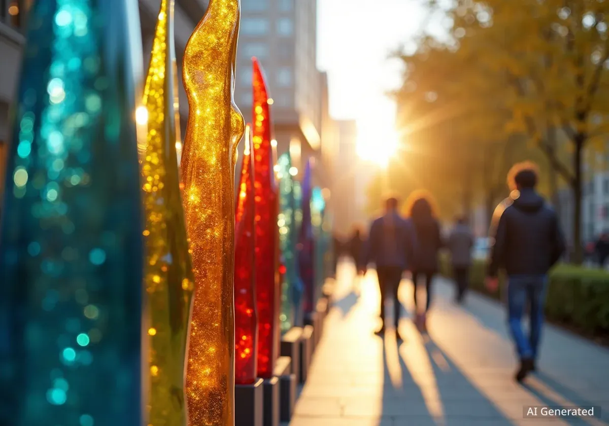Larry Bell Glass Sculptures Installed in Madison Square Park