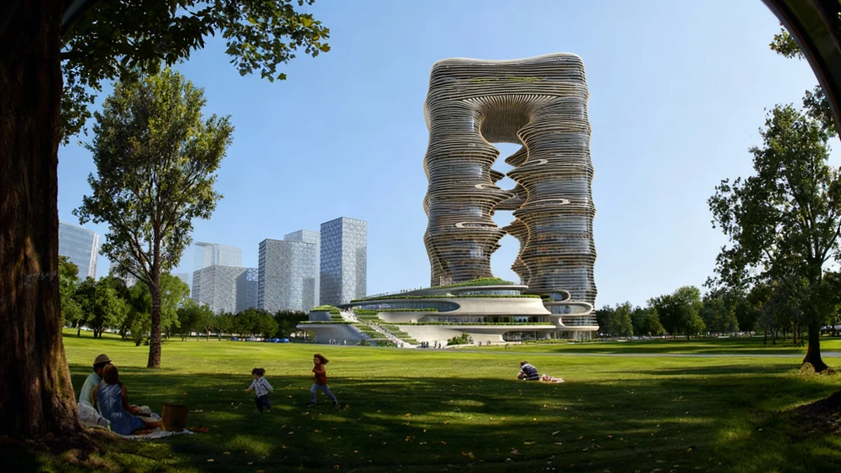 Yidan Center Tops Out in Shenzhen