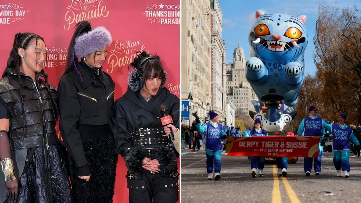 HUNTR/X from 'KPop Demon Hunters' Wows at Macy's Parade
