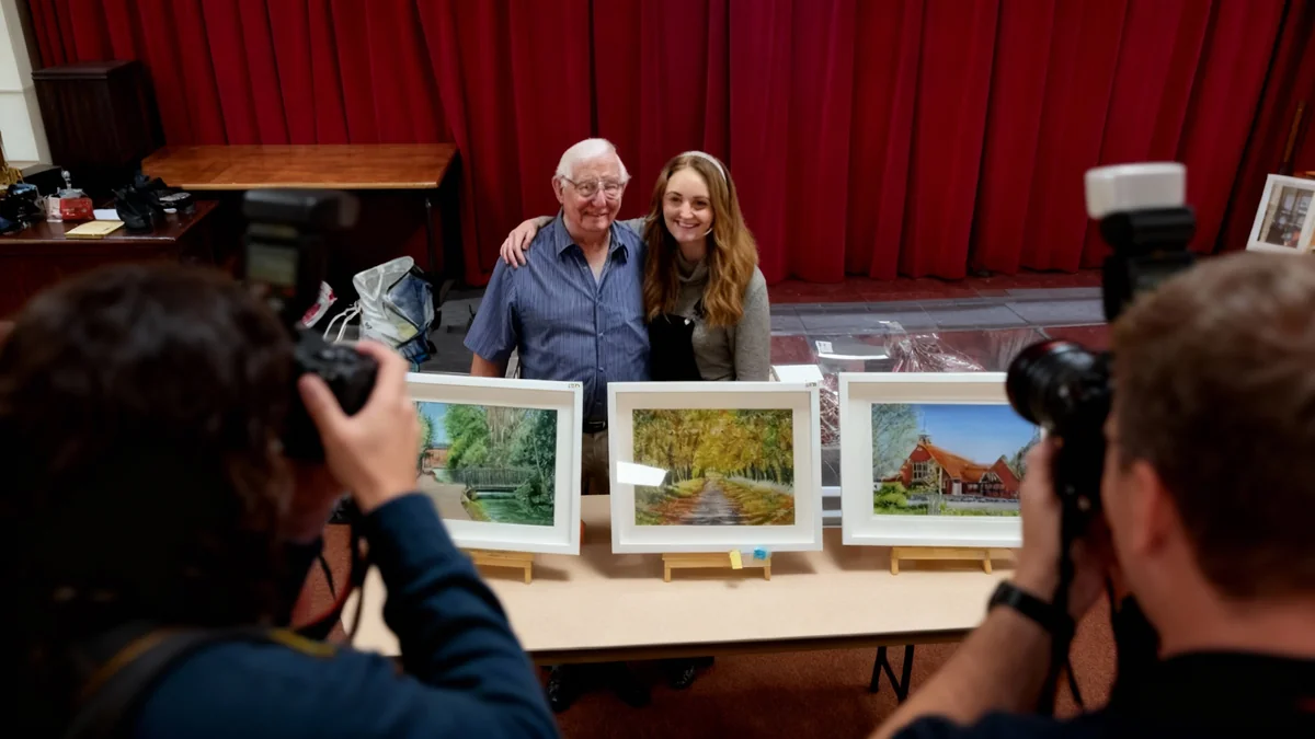 Great-Grandfather, 92, Becomes Viral Art Sensation
