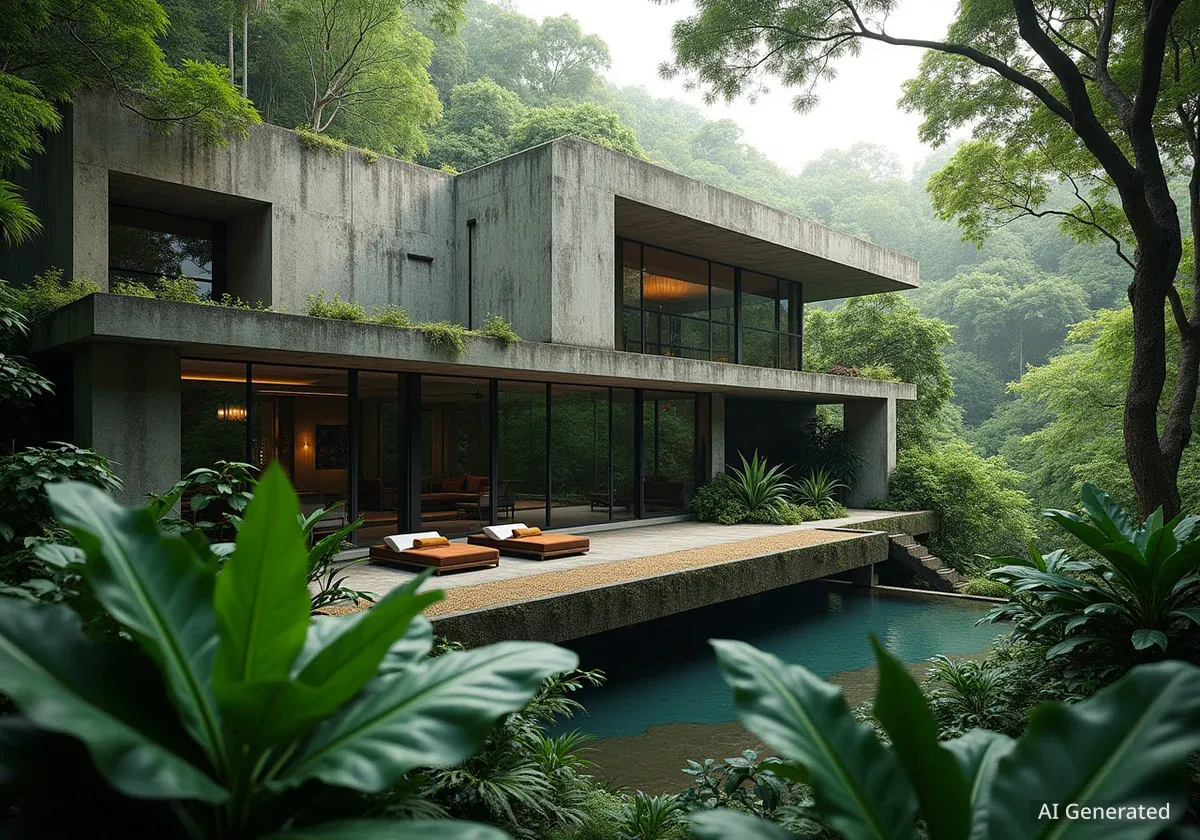 Brutalist Mansion in Costa Rican Jungle Lists for $2.195 Million