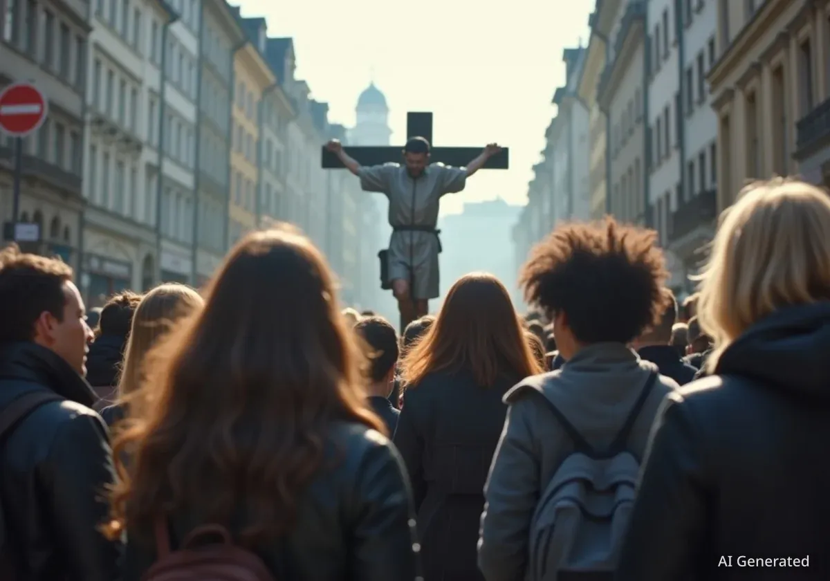 Trump Sculpture in Prison Jumpsuit Draws Crowds in Basel