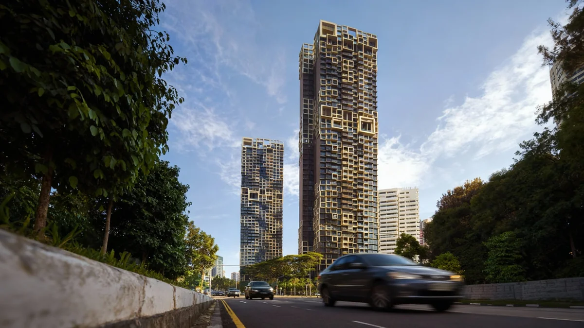 Singapore Skyline Gains New Pixelated Residential Towers